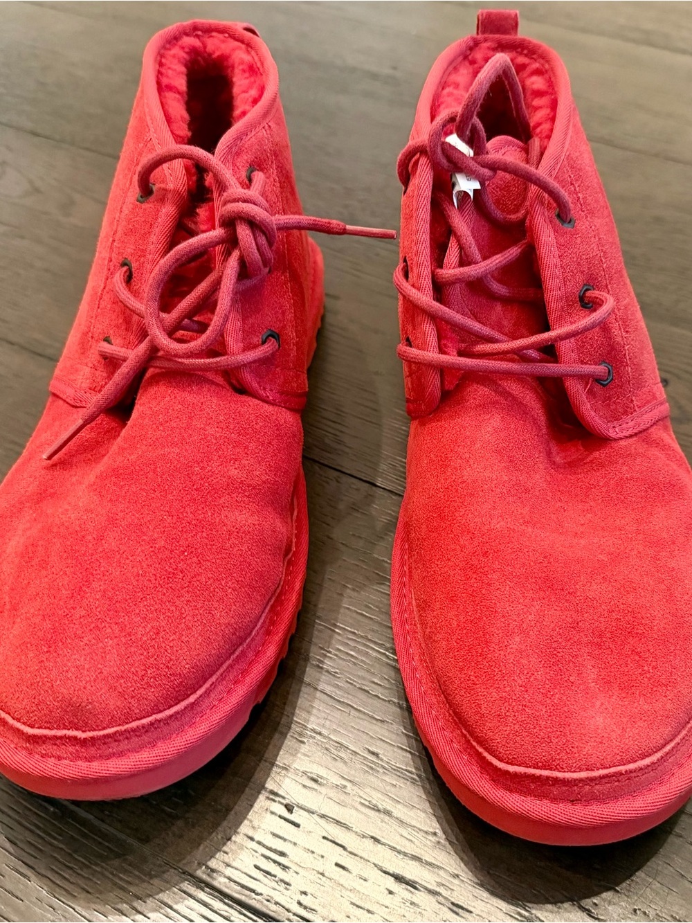 UGG Neumel Men's Chukka Boot, Size 14 -RED, Worn Sparingly